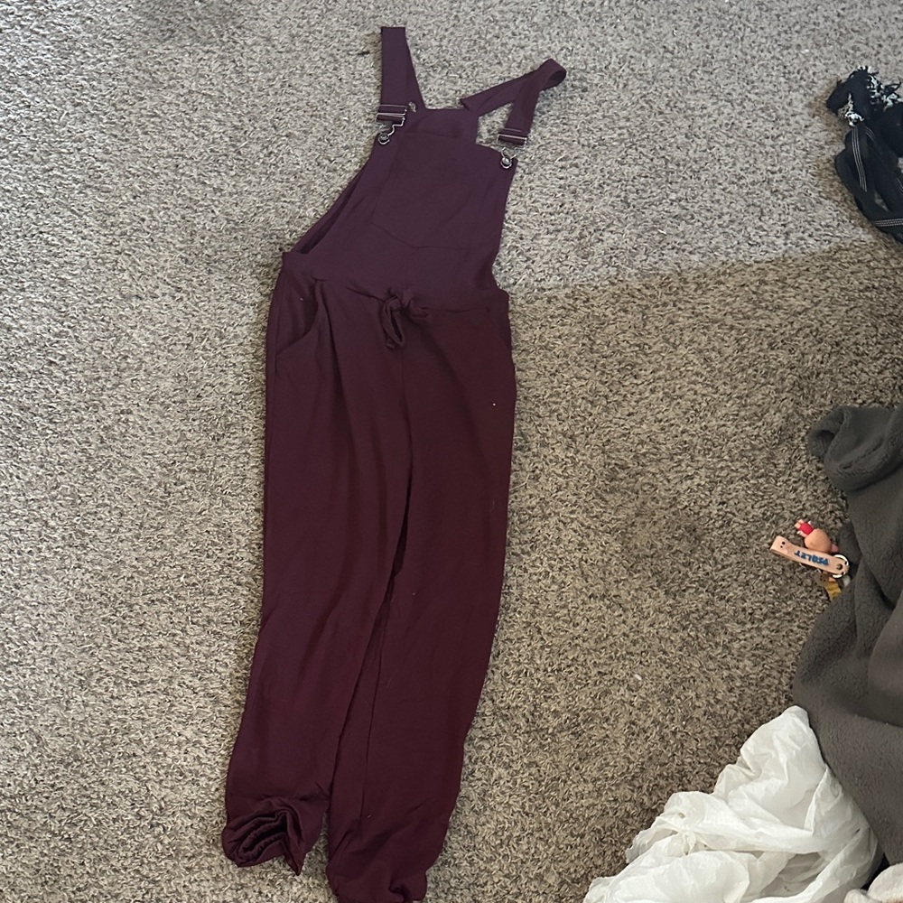 No Boundaries Burgundy Jumpsuit